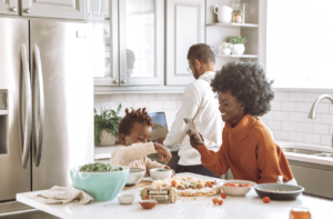 Embrace family wellness by researching and cooking healthy recipes together.